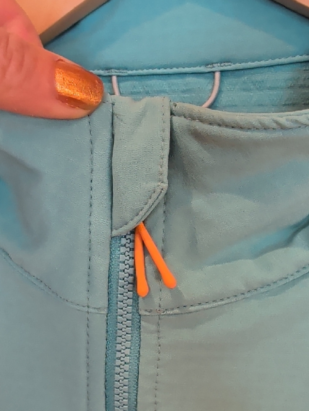 Saucony Teal Cream Brown Colorblock Zip Utility Jacket - Picture 12 of 13